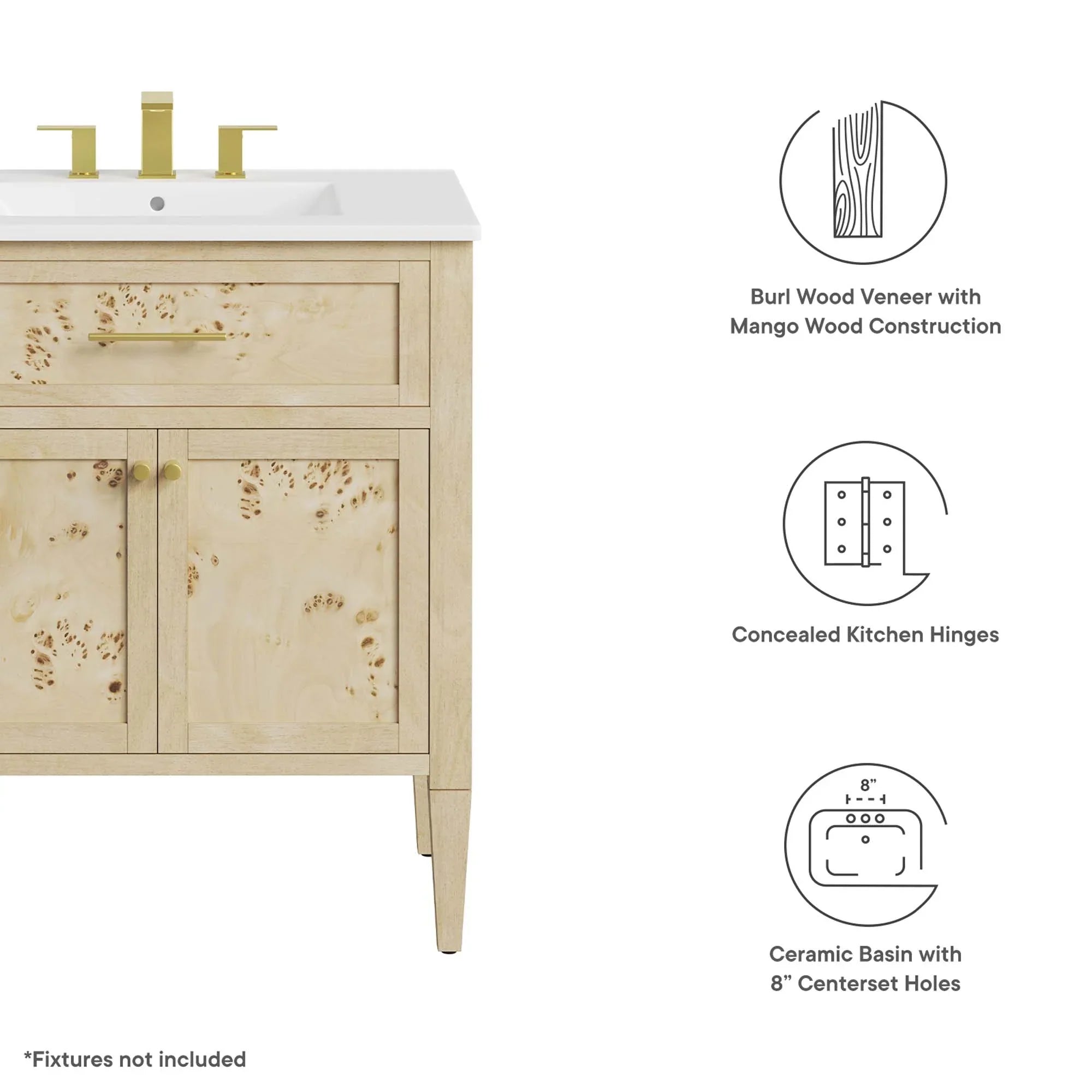 Awaken Bathroom Vanity Basin Included