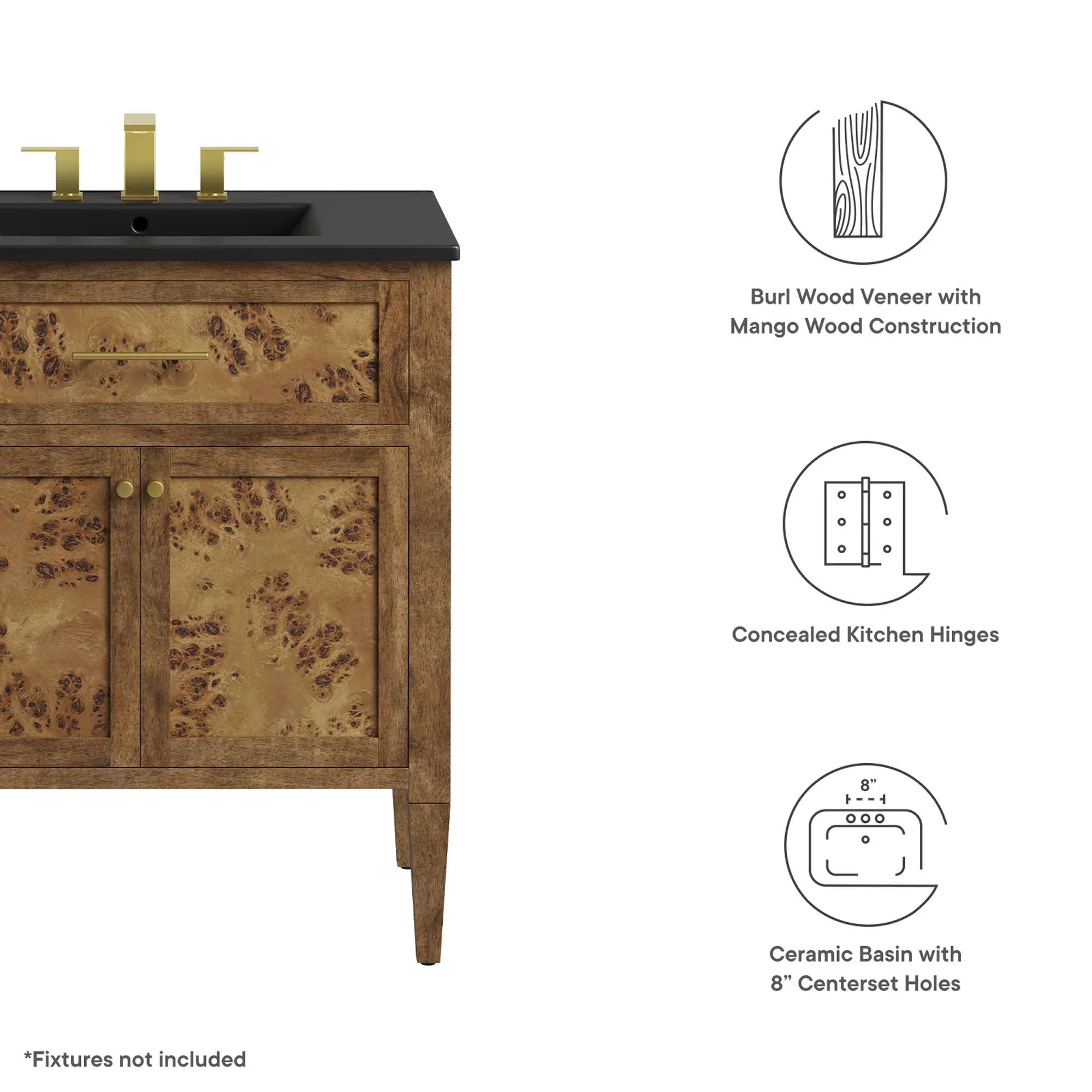 Awaken Bathroom Vanity Basin Included