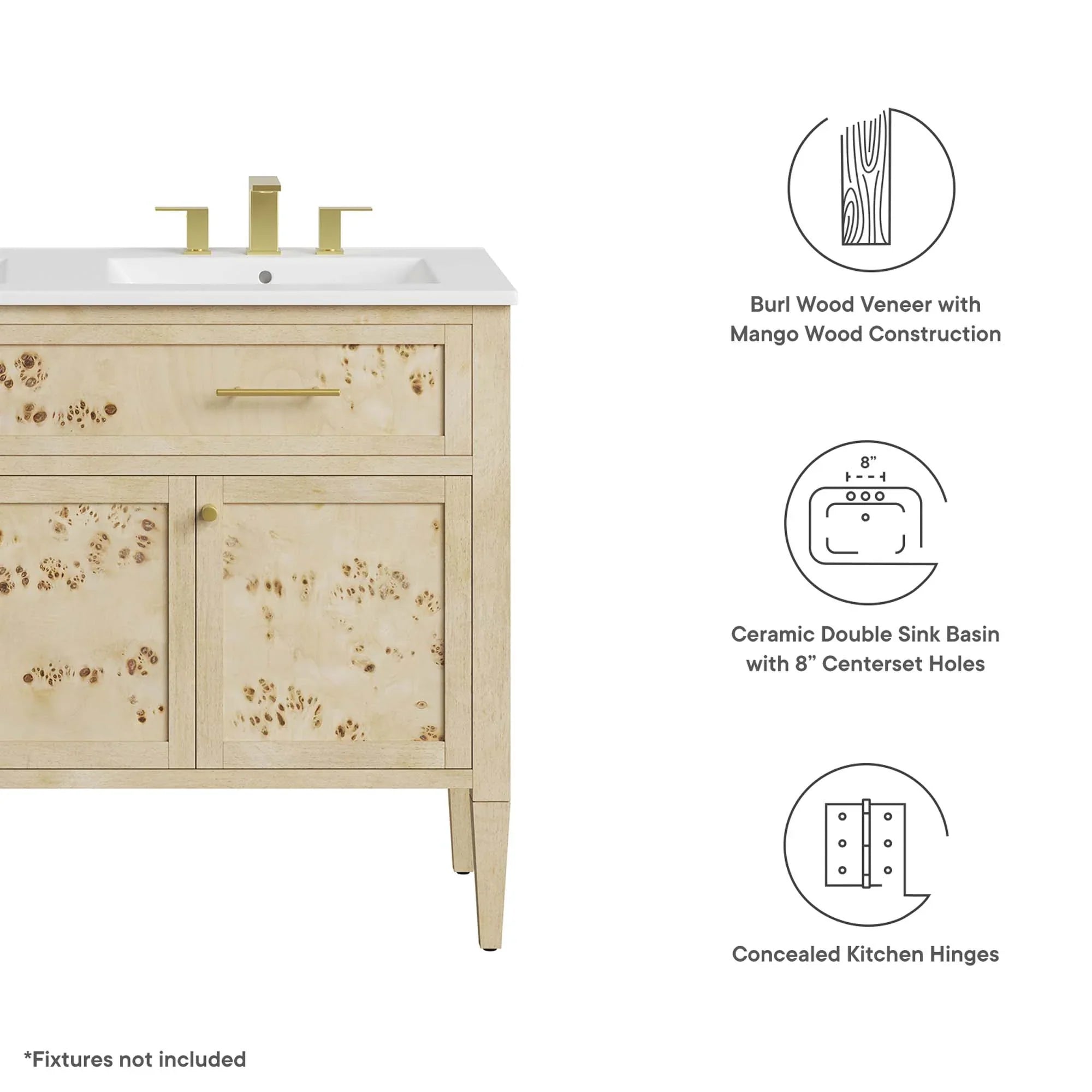 Elysian Bathroom Cabinet Basin Not Included