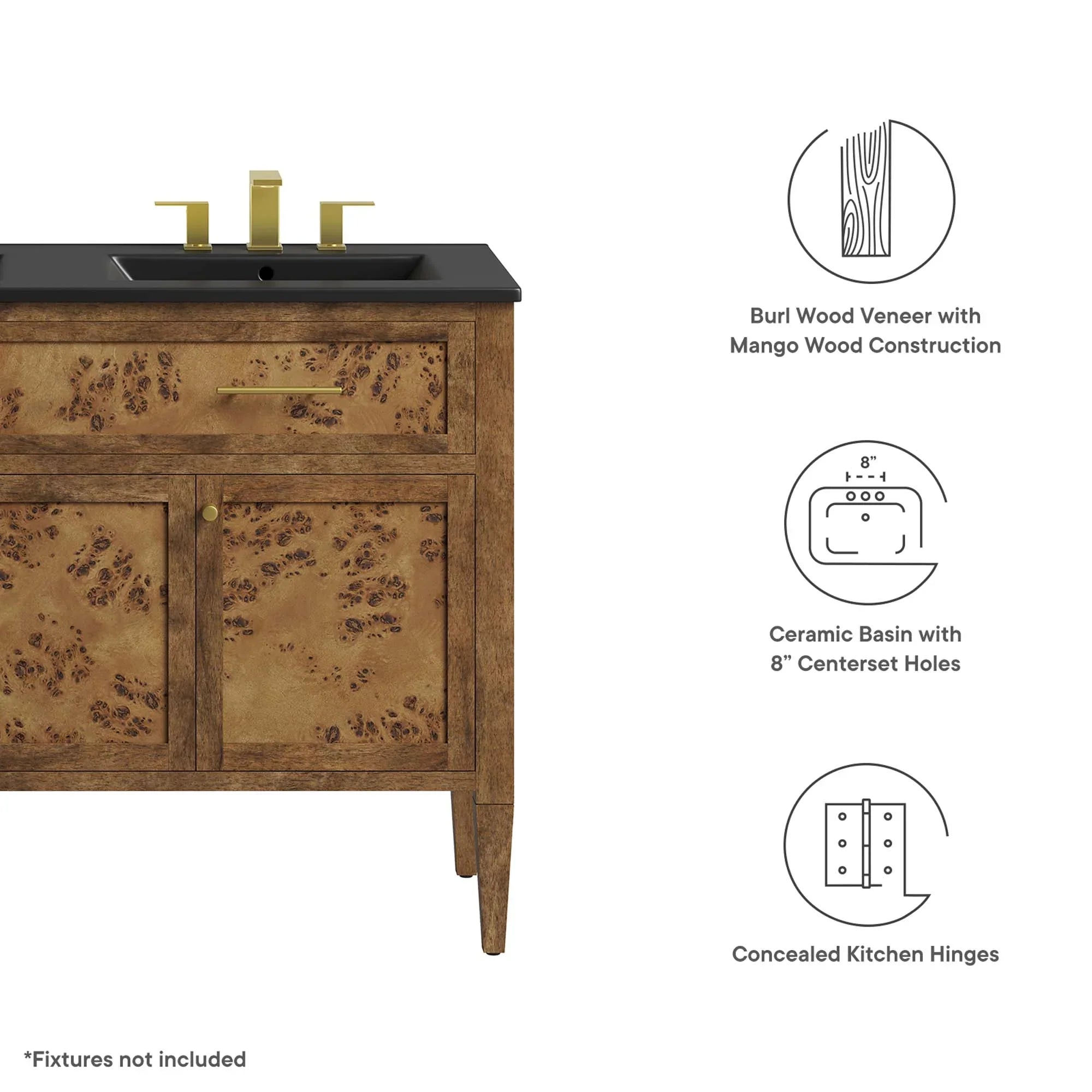 Elysian Bathroom Cabinet Basin Not Included