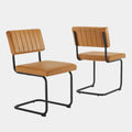 Parity Vegan Leather Dining Side Chairs Set of 2