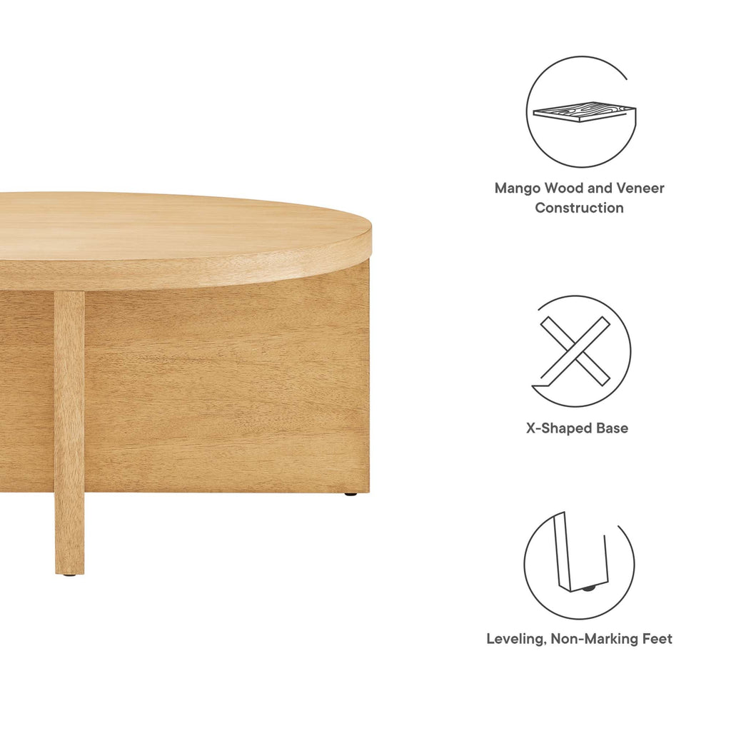 Silas Round Wood Coffee Table