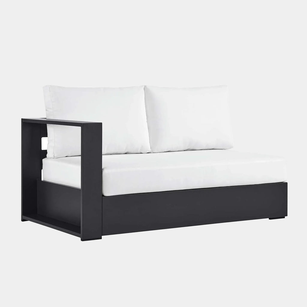 Tahoe Outdoor Patio Powder-Coated Aluminum Modular Left-Facing Loveseat