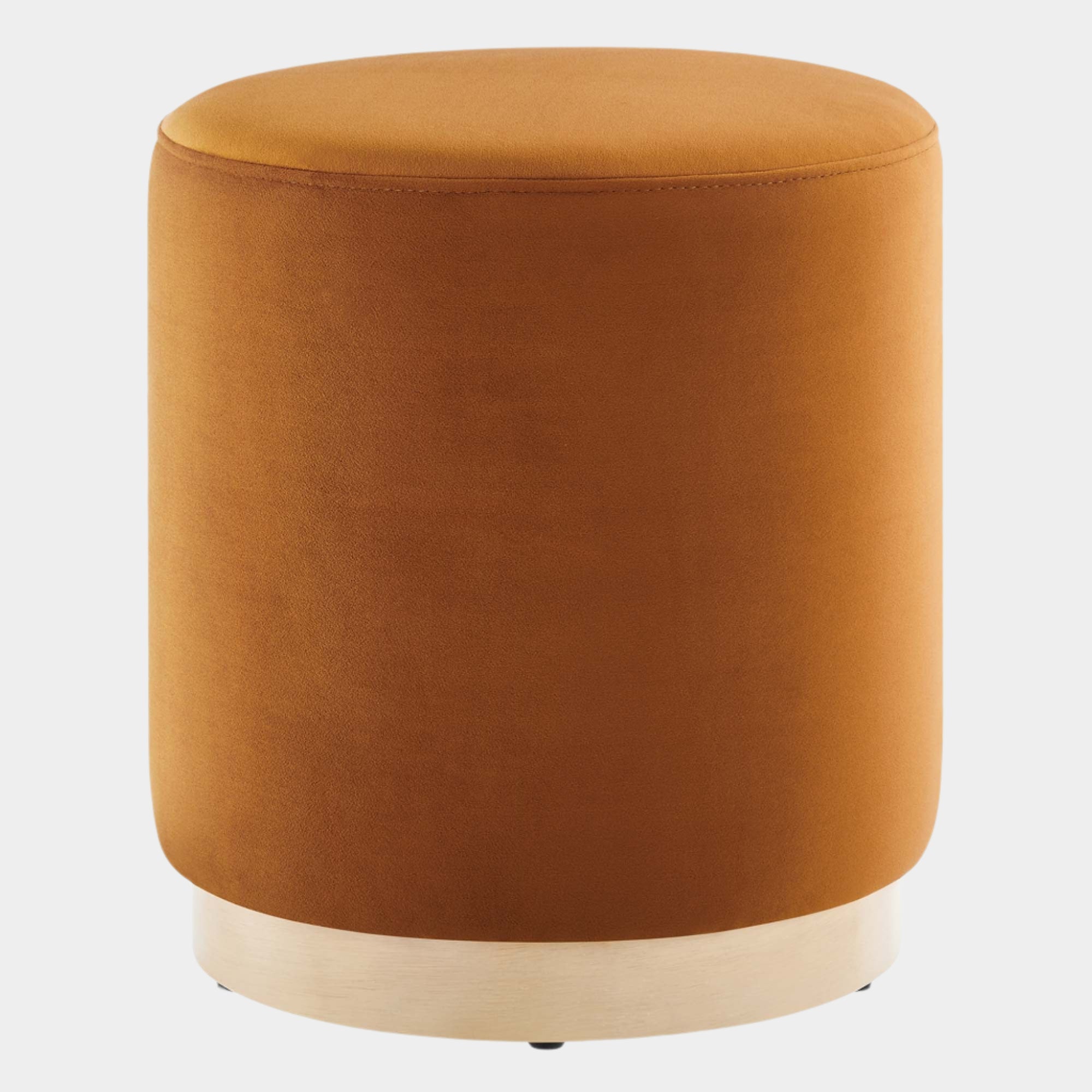 Tilden 16" Round Performance Velvet Upholstered Ottoman