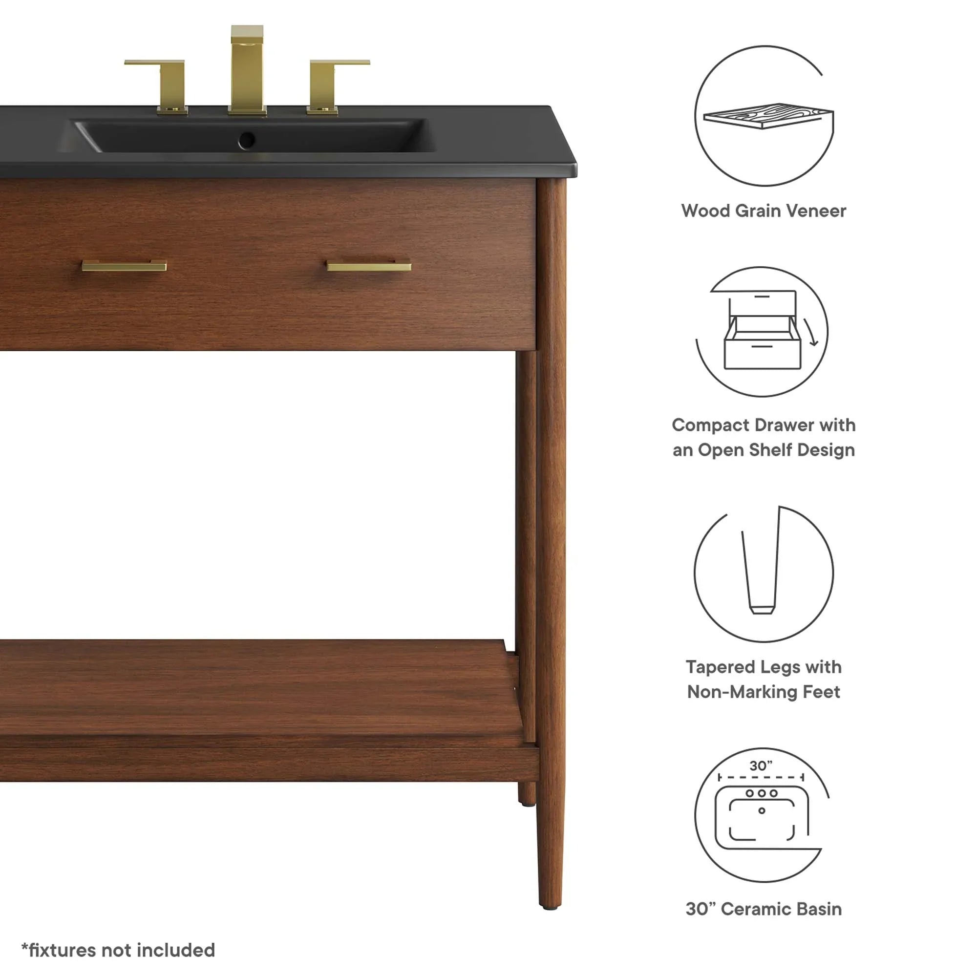 Zaire Bathroom Vanity Basin Included