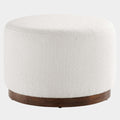 Tilden Large 23" Round Boucle Upholstered Upholstered Ottoman