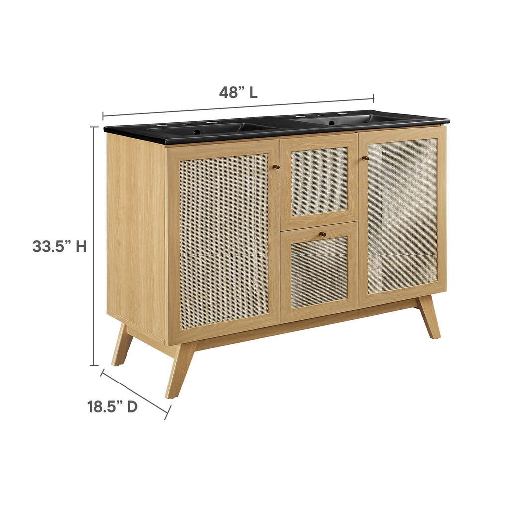 Soma Bathroom Vanity with Black Basin Included