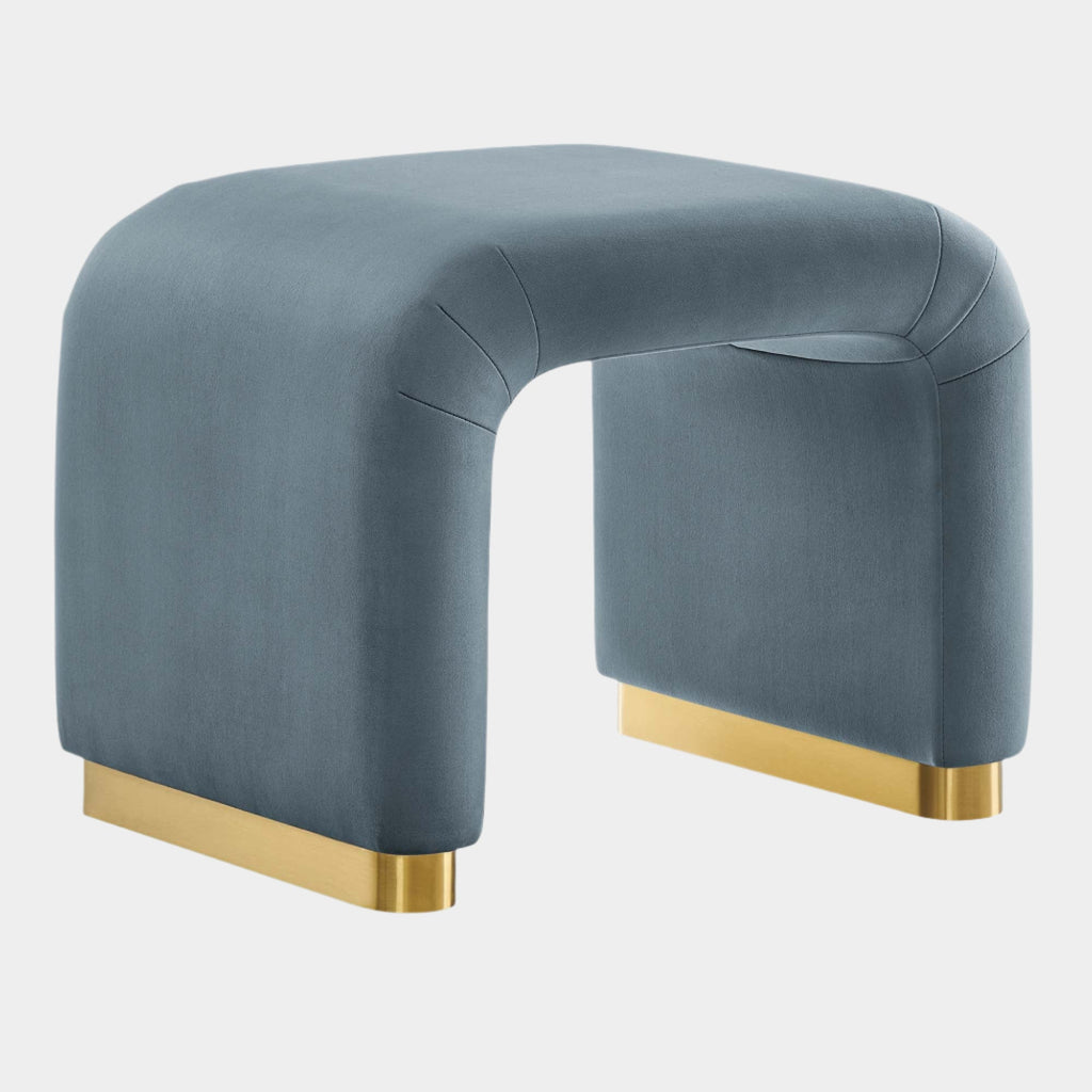 Koda Performance Velvet Waterfall Stool