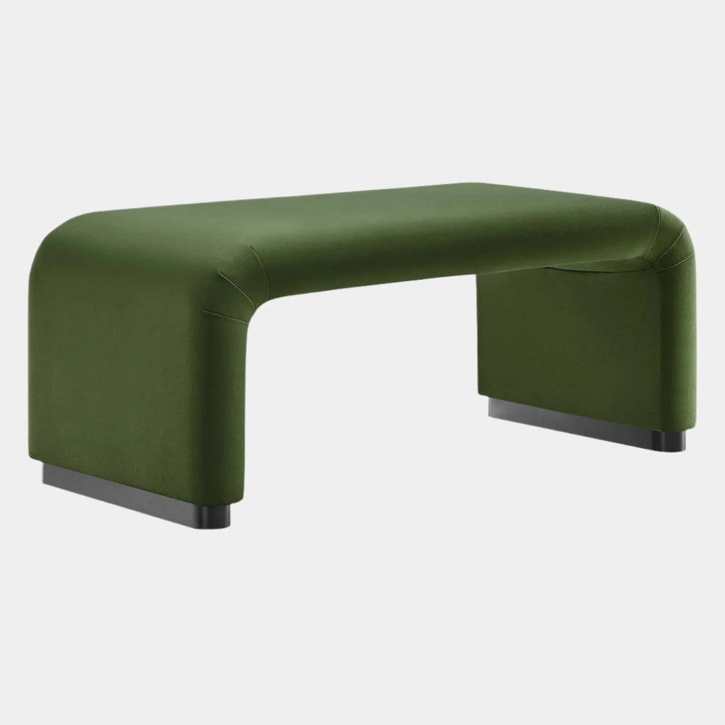 Koda Performance Velvet Waterfall Ottoman