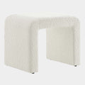 Simba Boucle Fabric Waterfall Stool