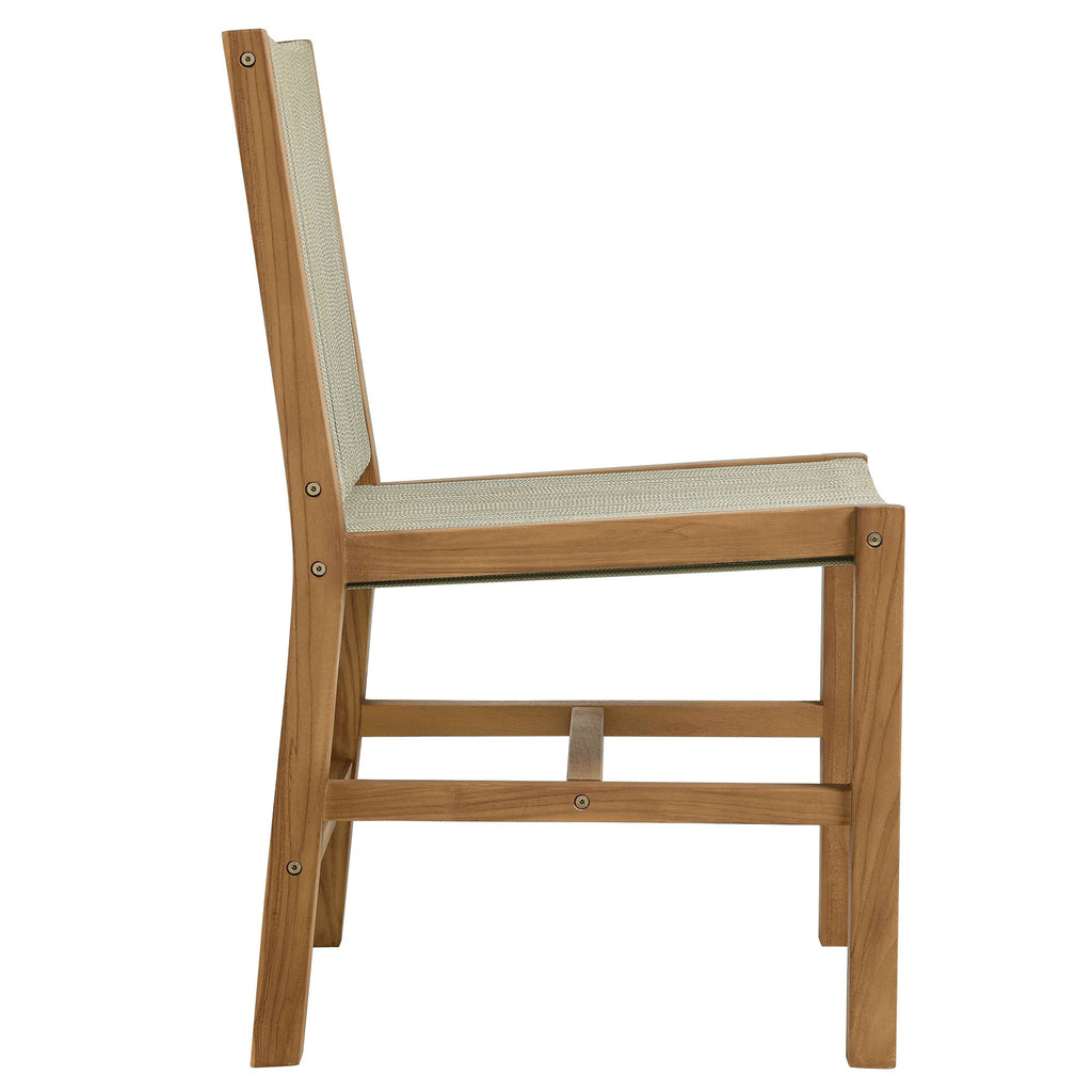 Vienna 7-Piece Outdoor Patio Teak and Rope Dining Set