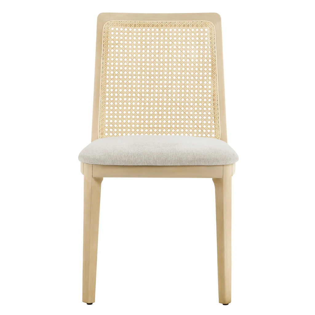 Monarch Wood and Rattan Dining Side Chair