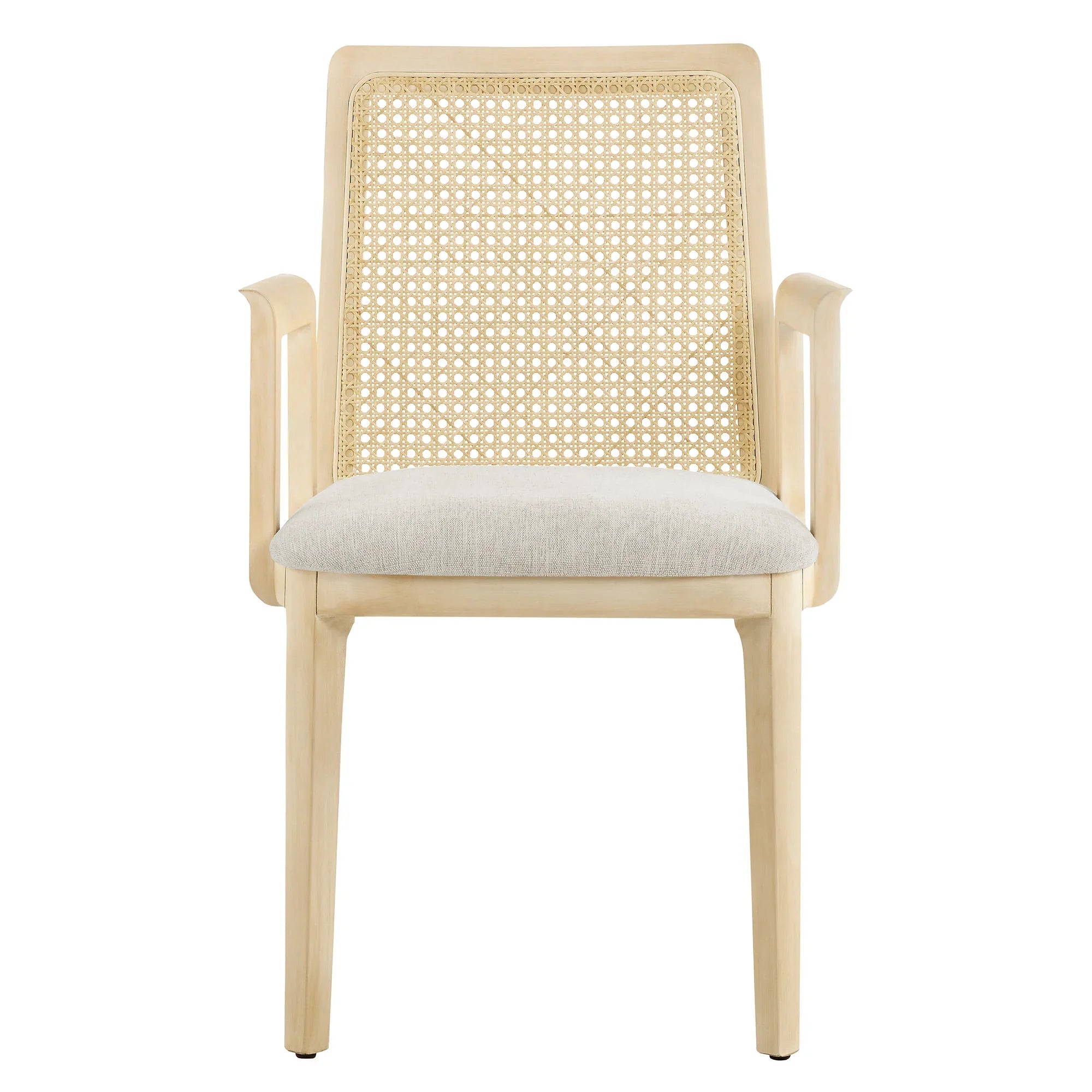 Monarch Wood and Rattan Dining Armchair