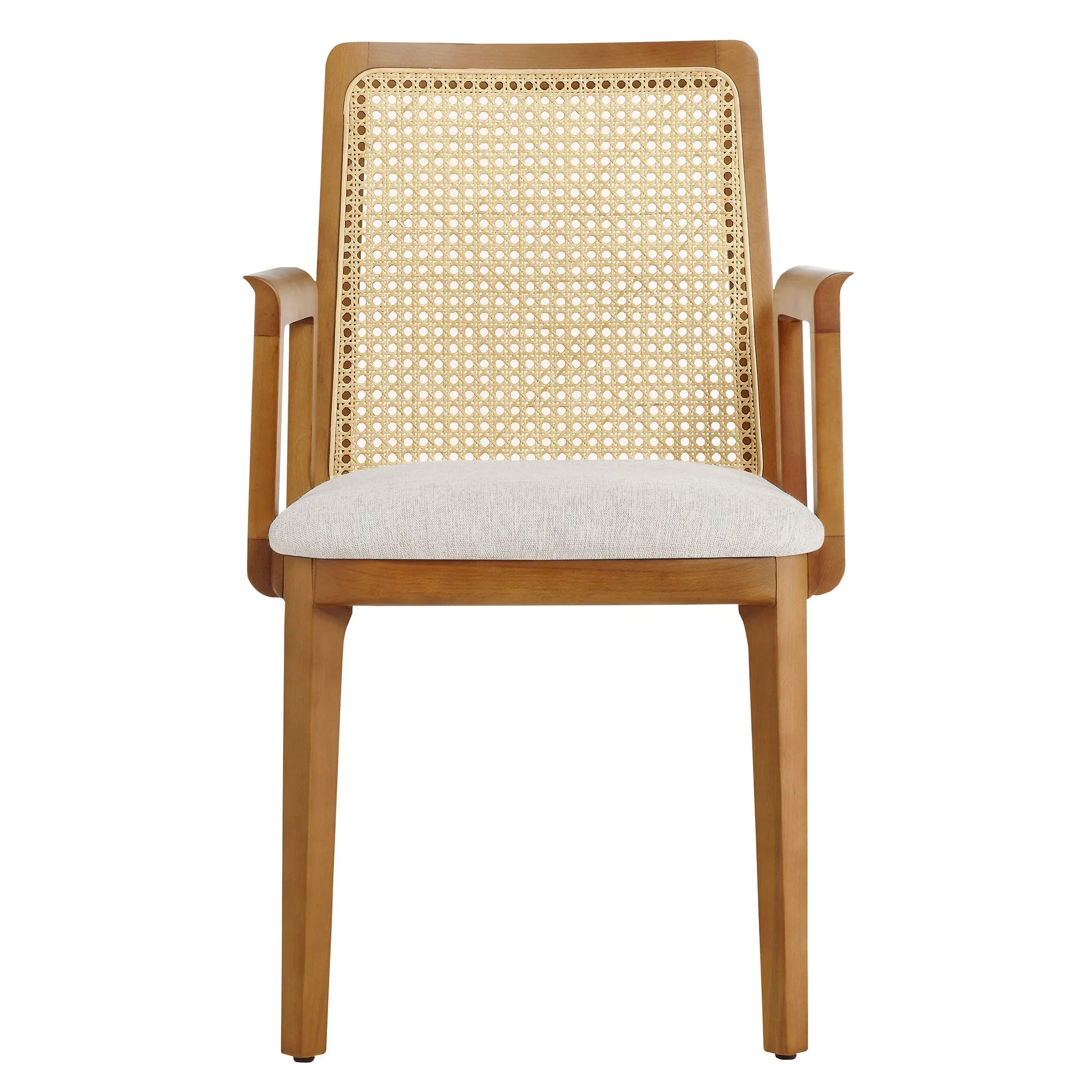 Monarch Wood and Rattan Dining Armchair