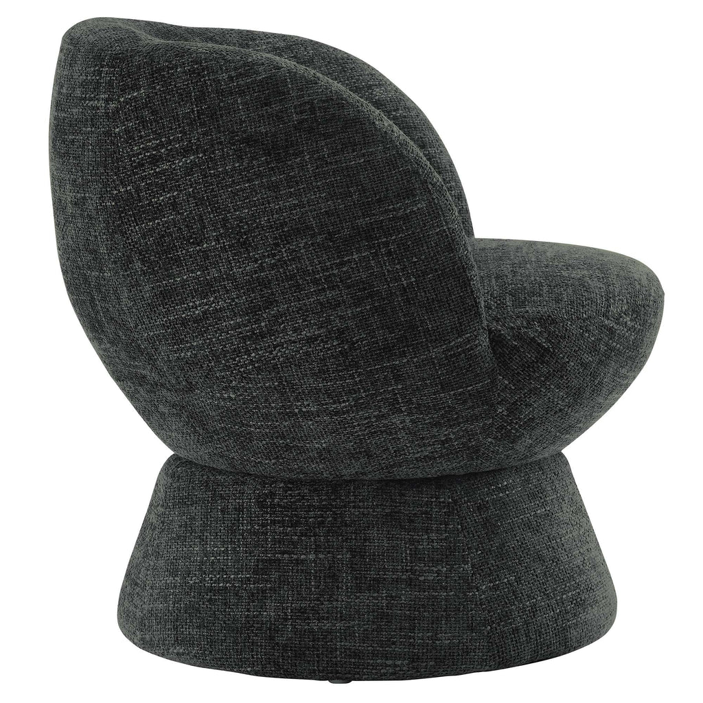 Vesta Chenille Fabric Upholstered Swivel Chair