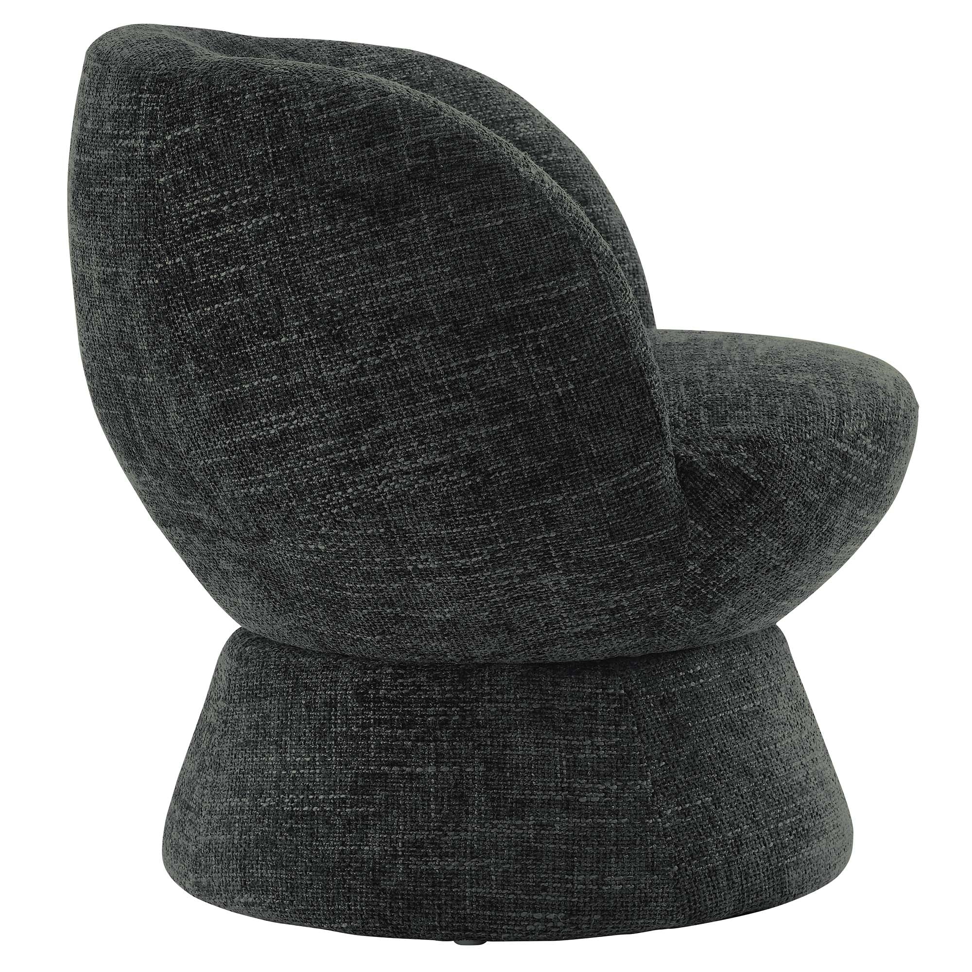 Vesta Chenille Fabric Upholstered Swivel Chair