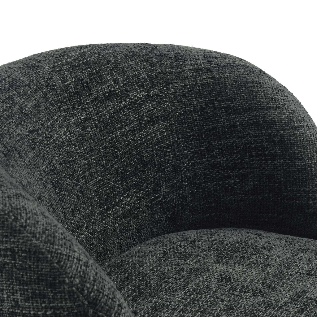 Vesta Chenille Fabric Upholstered Swivel Chair