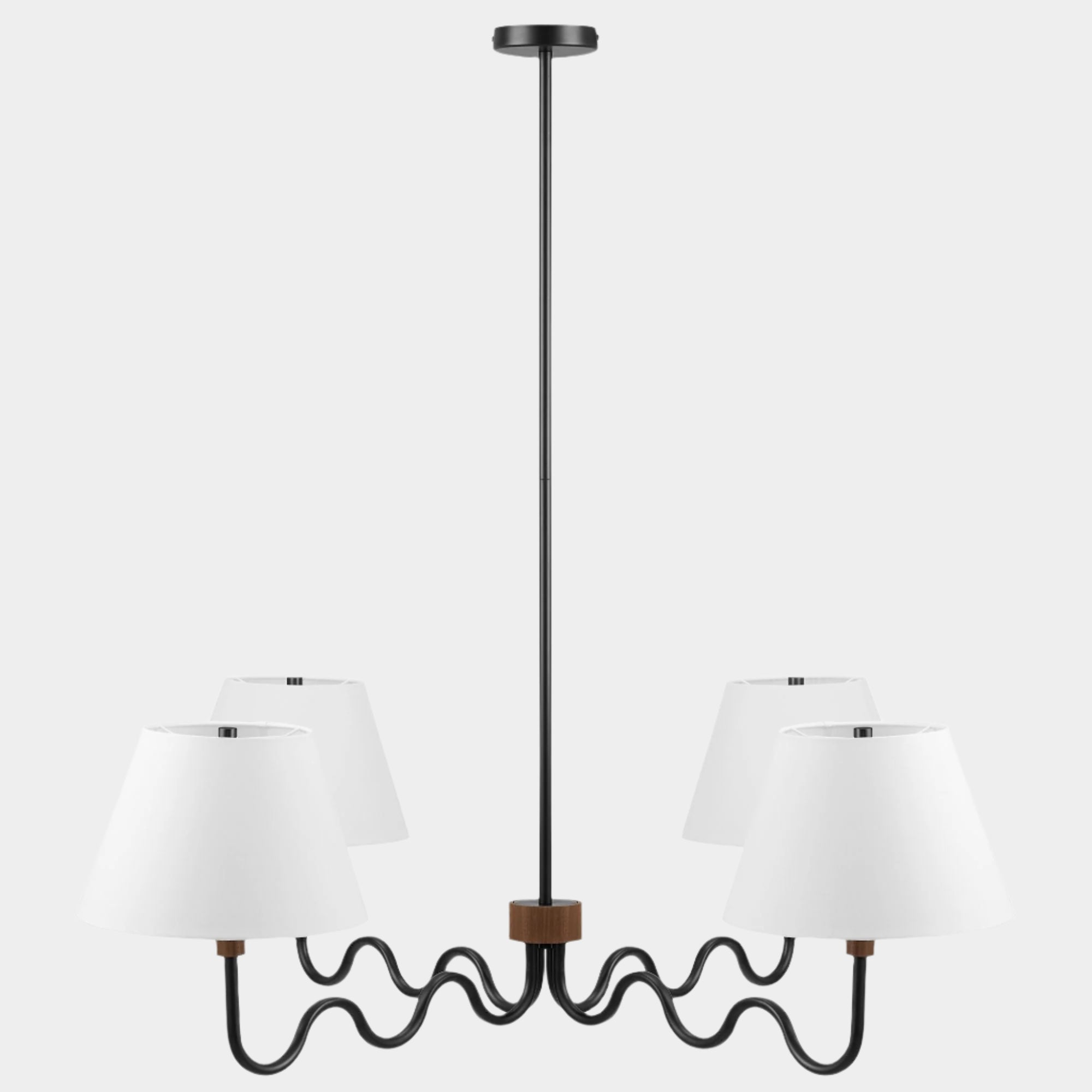 Sunlit Squiggle 4-Arm Pendant Light
