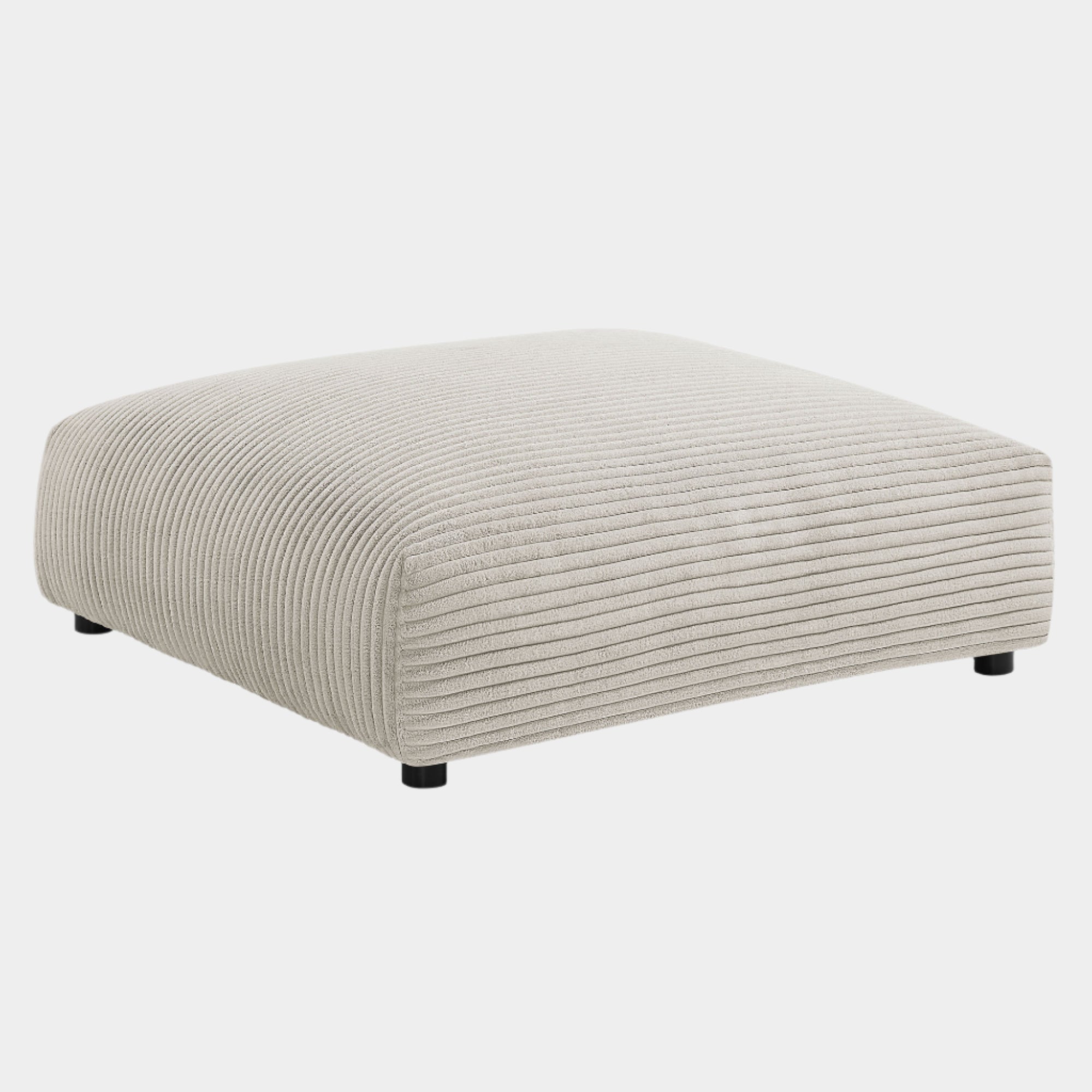 Solace Modular Corduroy Upholstered Ottoman