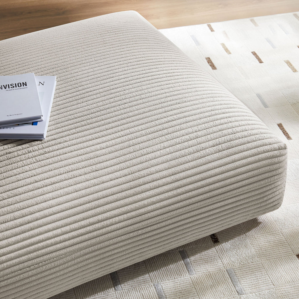 Solace Modular Corduroy Upholstered Ottoman