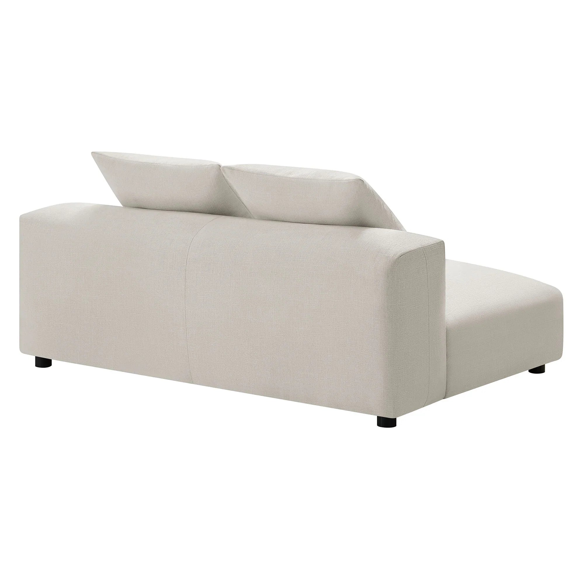 Solace Modular Upholstered Fabric Armless Loveseat