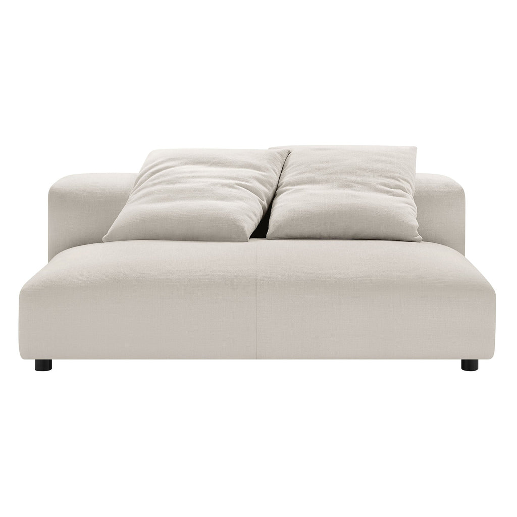 Solace Modular Upholstered Fabric Armless Loveseat