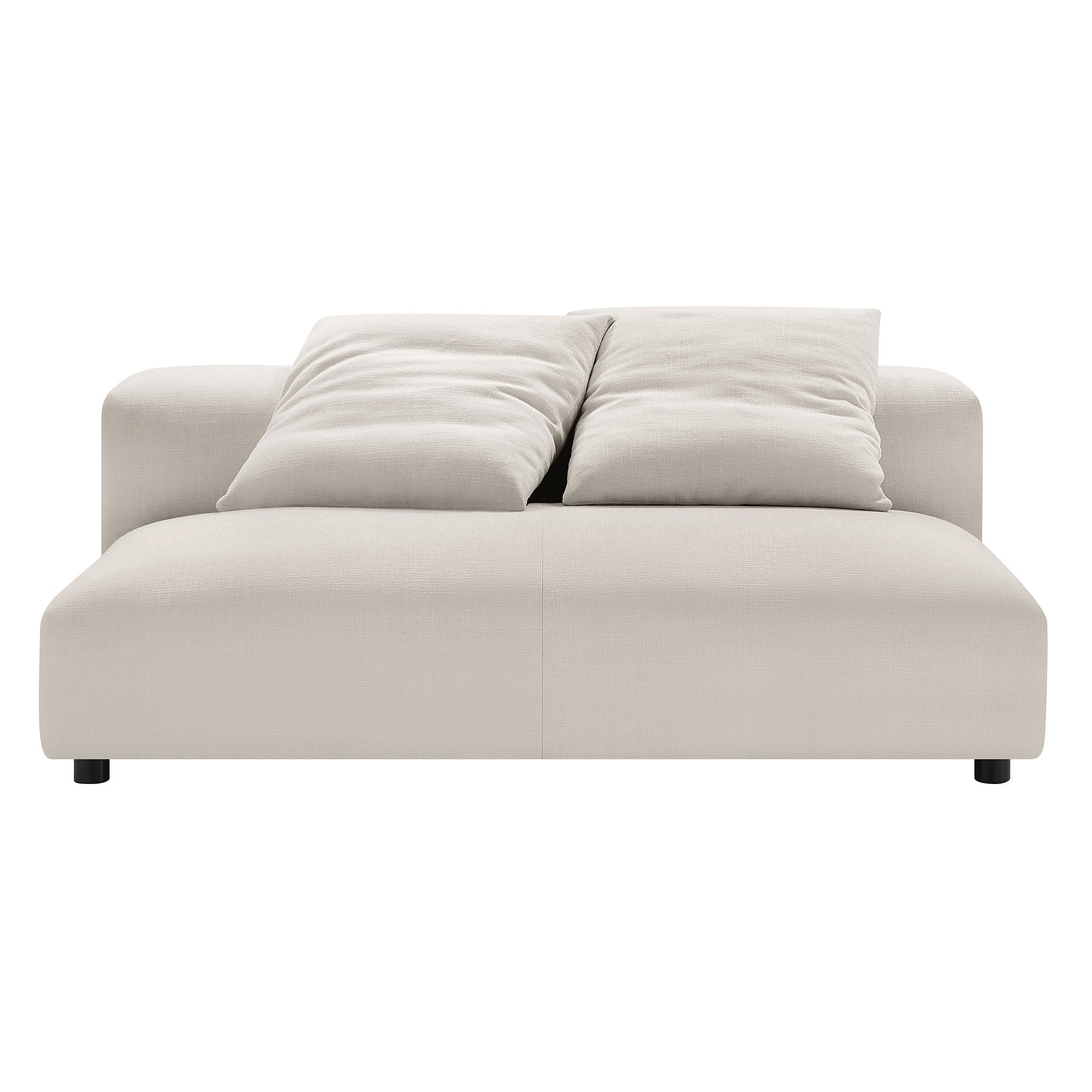 Solace Modular Upholstered Fabric Armless Loveseat