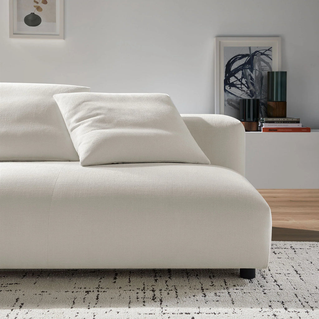 Solace Modular Upholstered Fabric Armless Loveseat