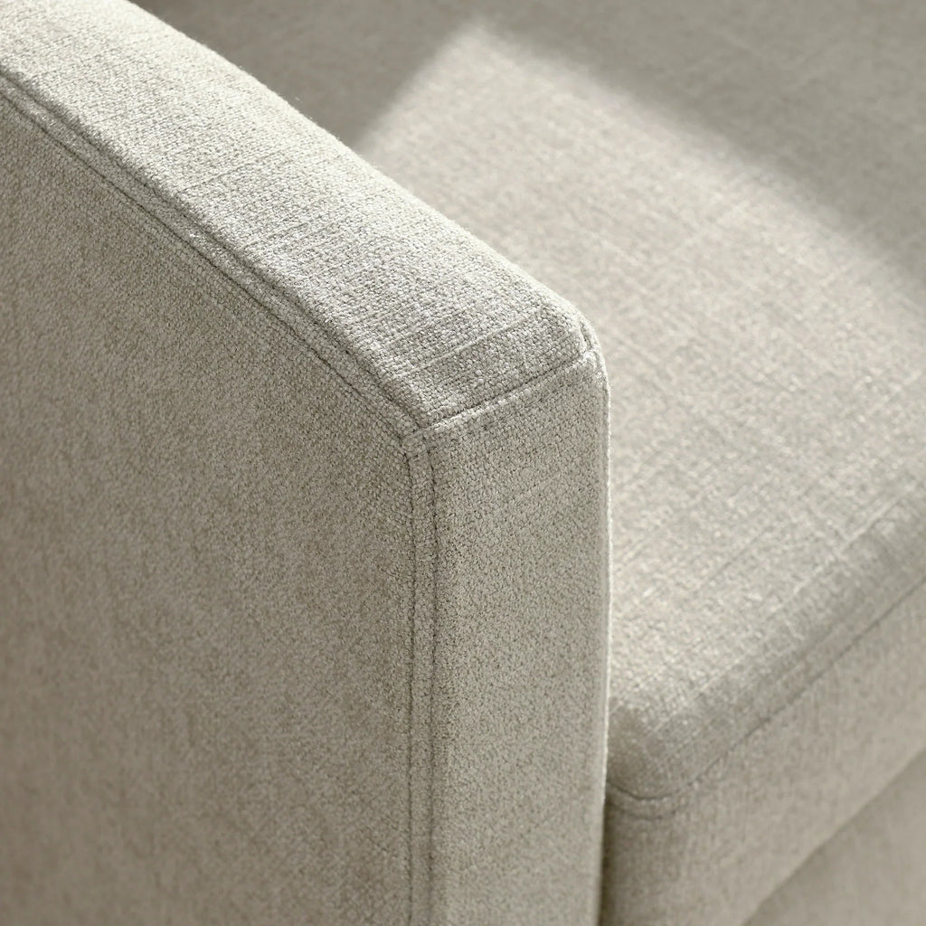 Serene Fabric Slipcovered Swivel Armchair