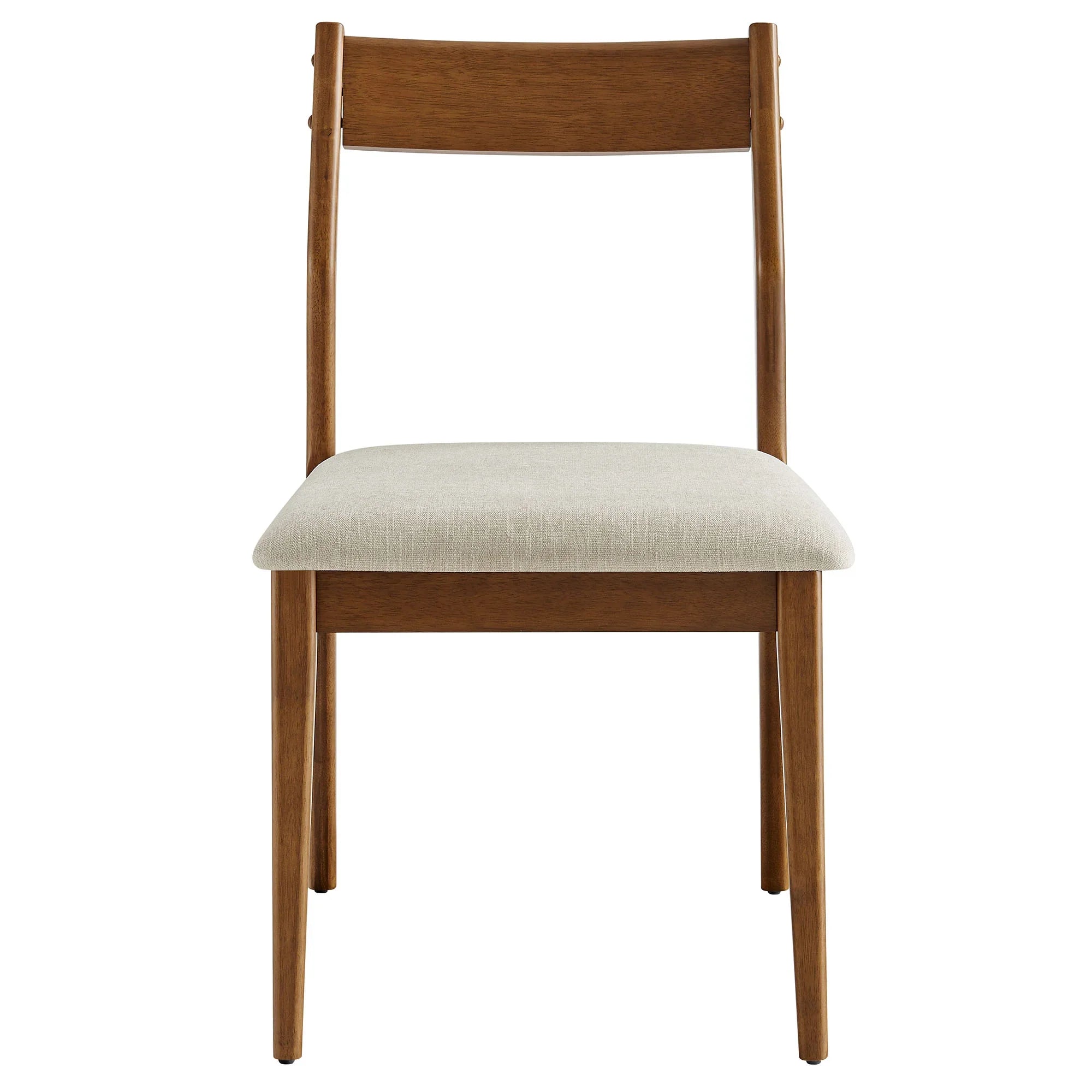 Solara Vegan Leather Wood Dining Side Chairs Set of 2