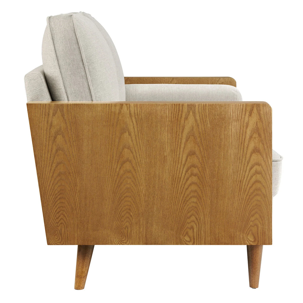 Kellan Heathered Fabric Upholstered Sofa