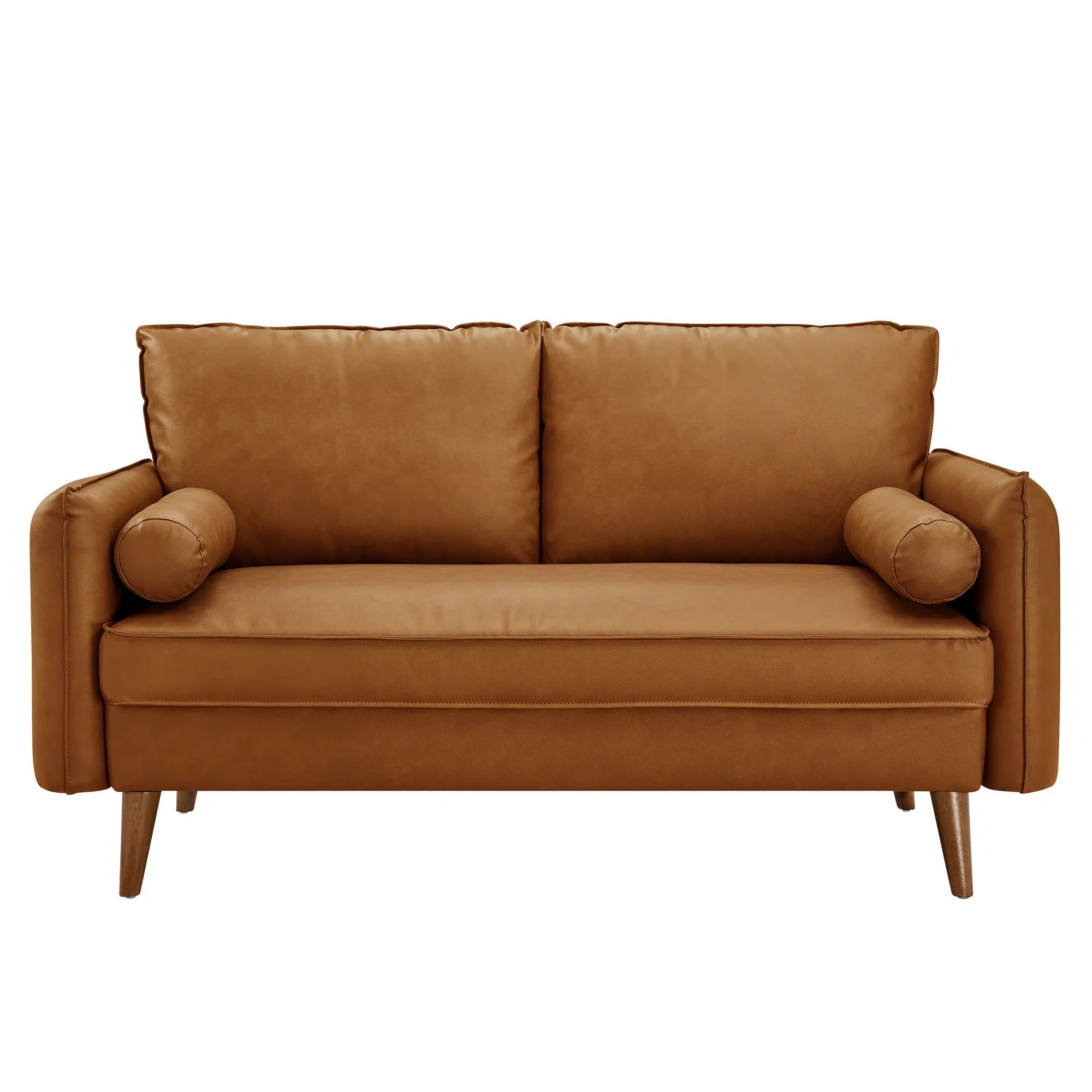 Revive Upholstered Vegan Leather Loveseat