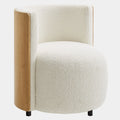 Solis Boucle Accent Chair in Natural Ivory