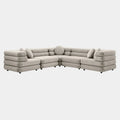 Jubilee 5-Piece Modular Performance Velvet Sectional Sofa