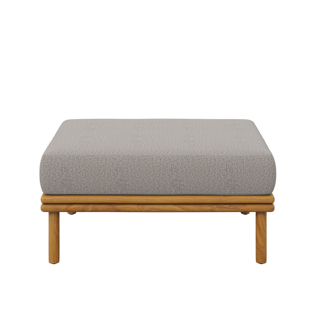 Wren Outdoor Patio Teak Wood Ottoman