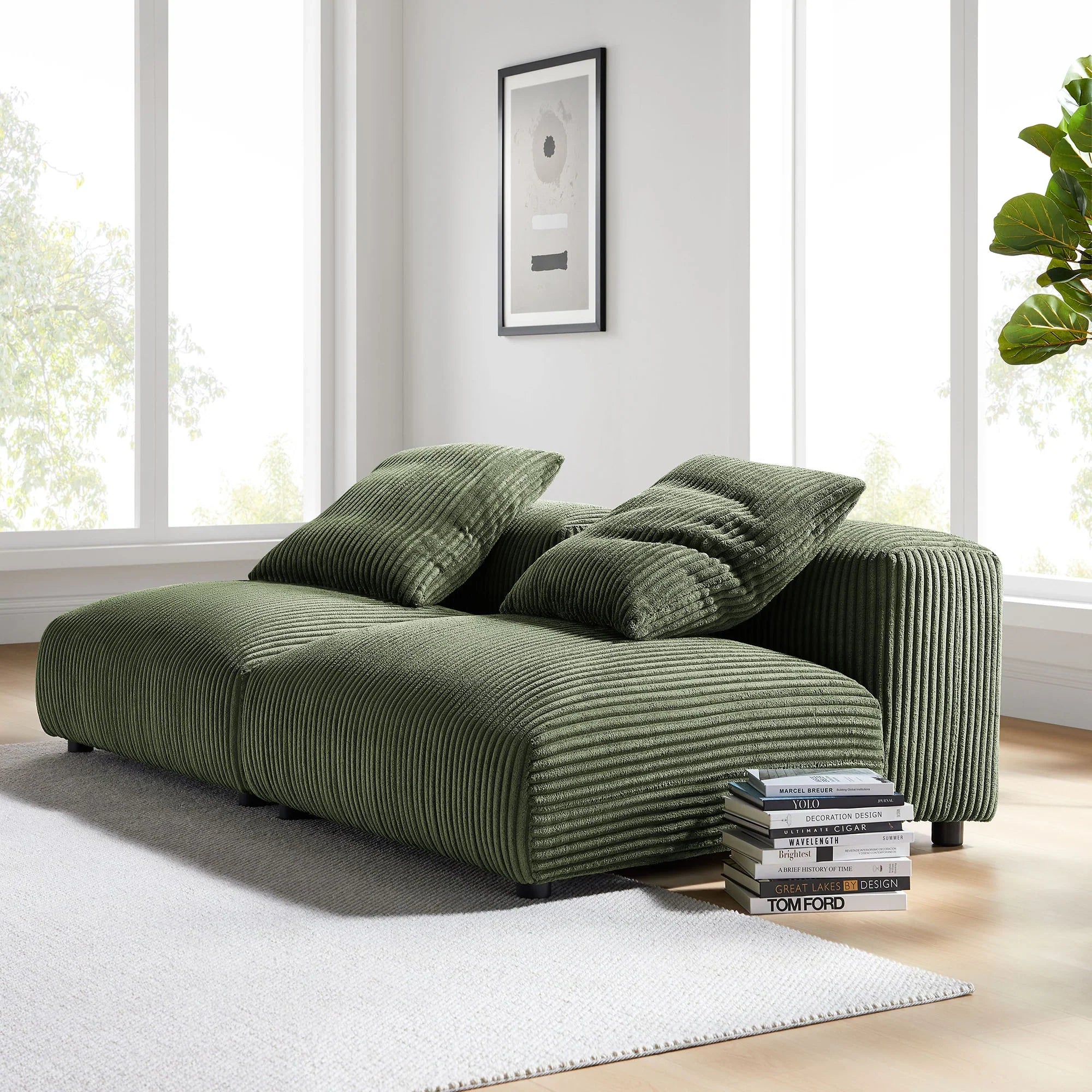 Solace 3-Piece Modular Upholstered Fabric Sectional Sofa