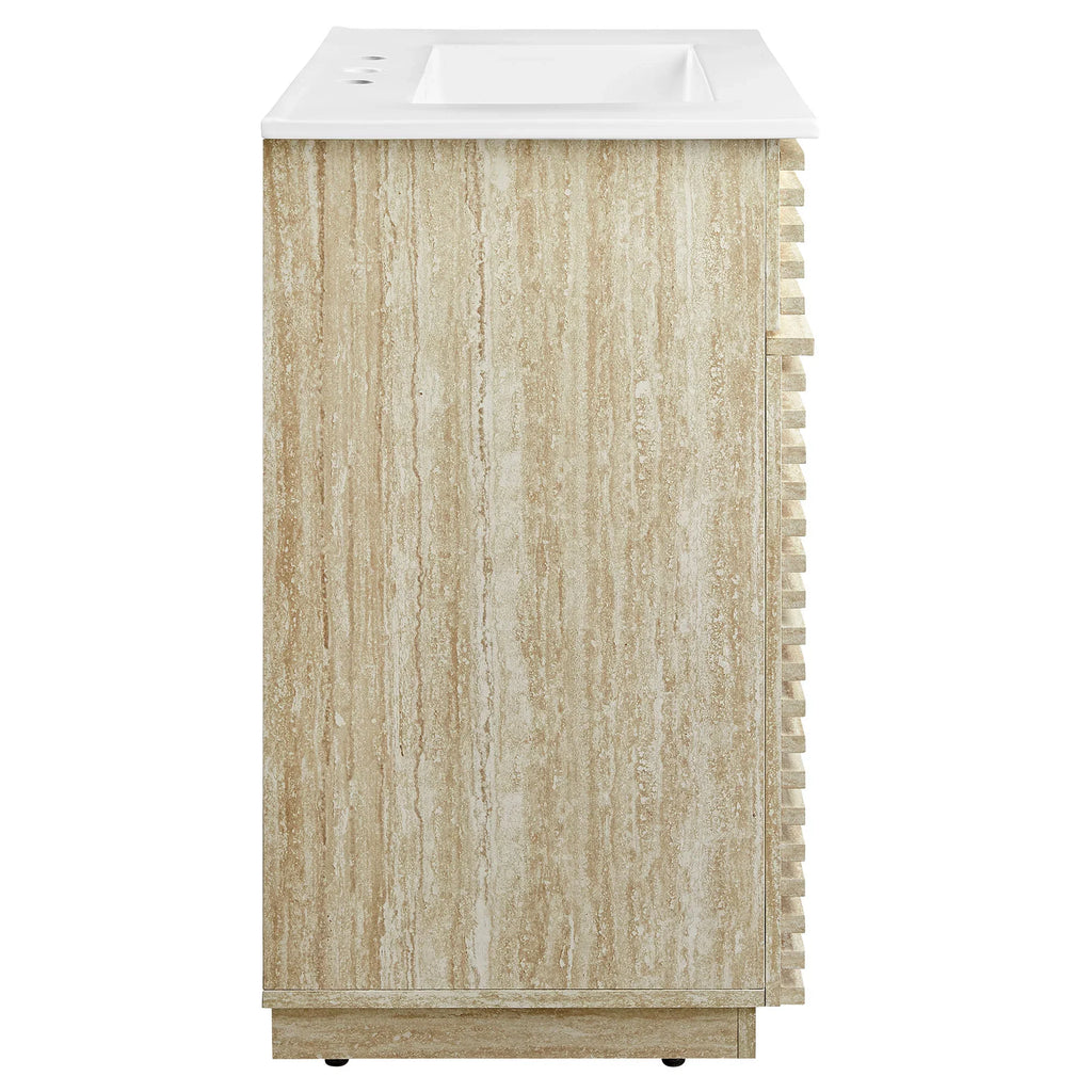 Render Bathroom Vanities with White Basin Included