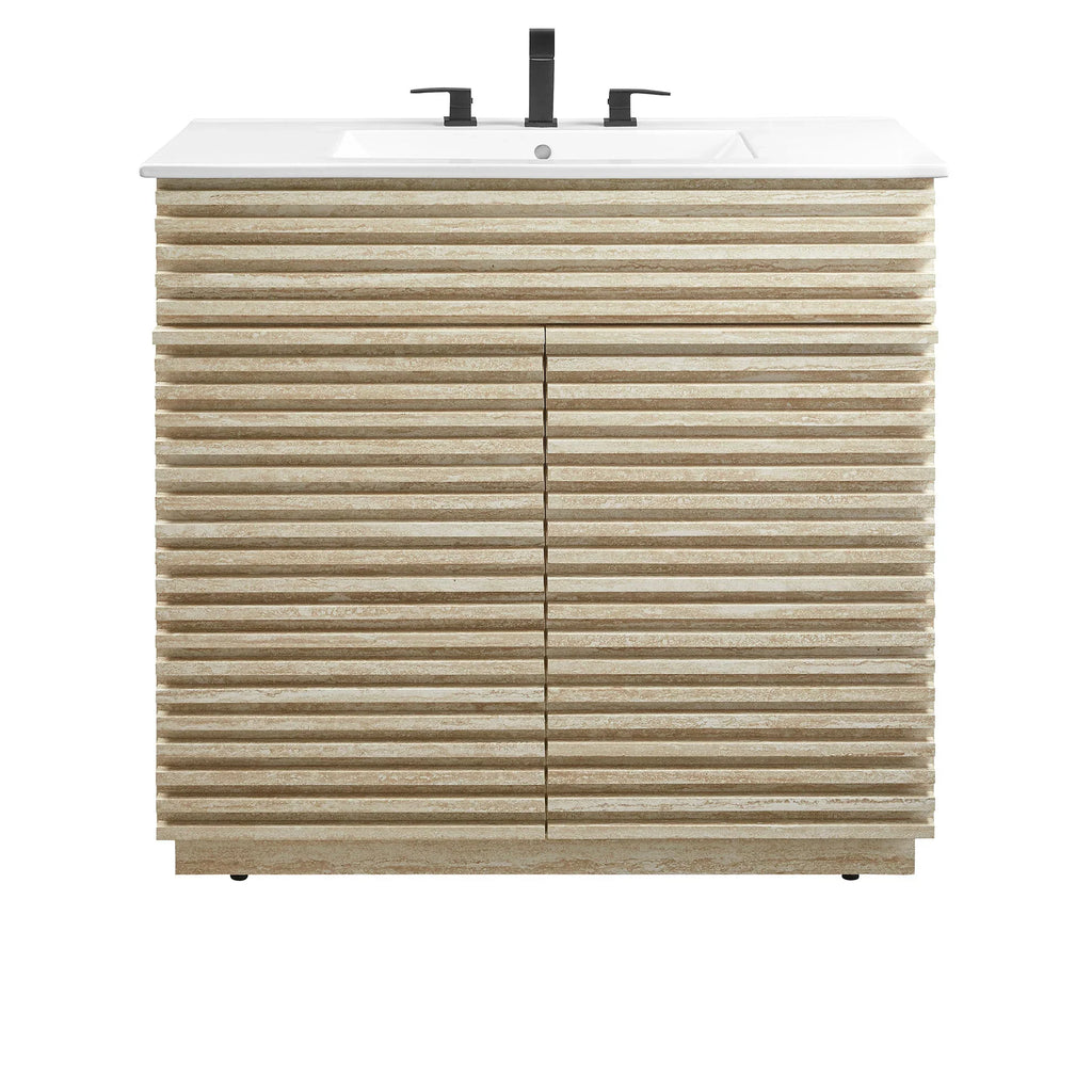 Render Bathroom Vanities with White Basin Included