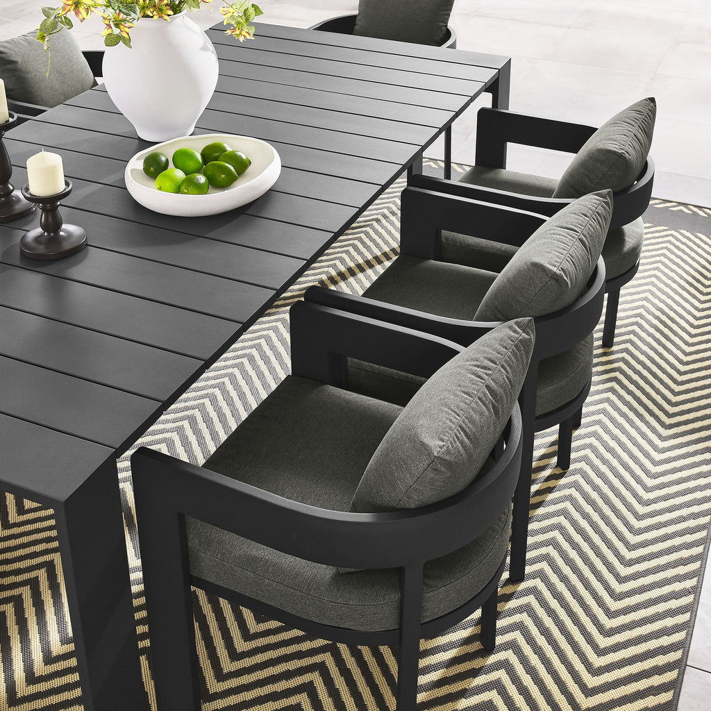 Tahoe 9-Piece Outdoor Patio Aluminum Dining