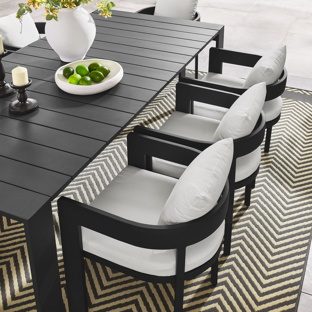 Tahoe 9-Piece Outdoor Patio Aluminum Dining