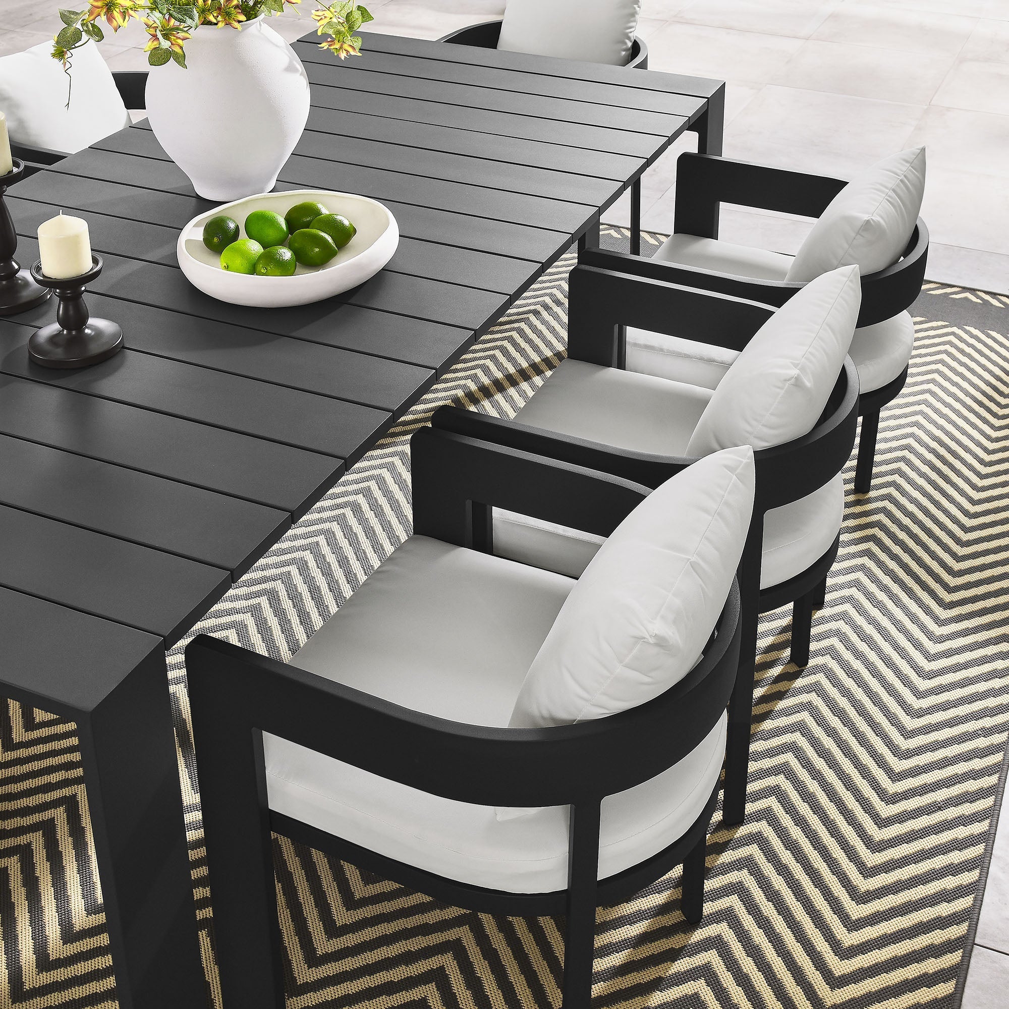 Tahoe 9-Piece Outdoor Patio Aluminum Dining