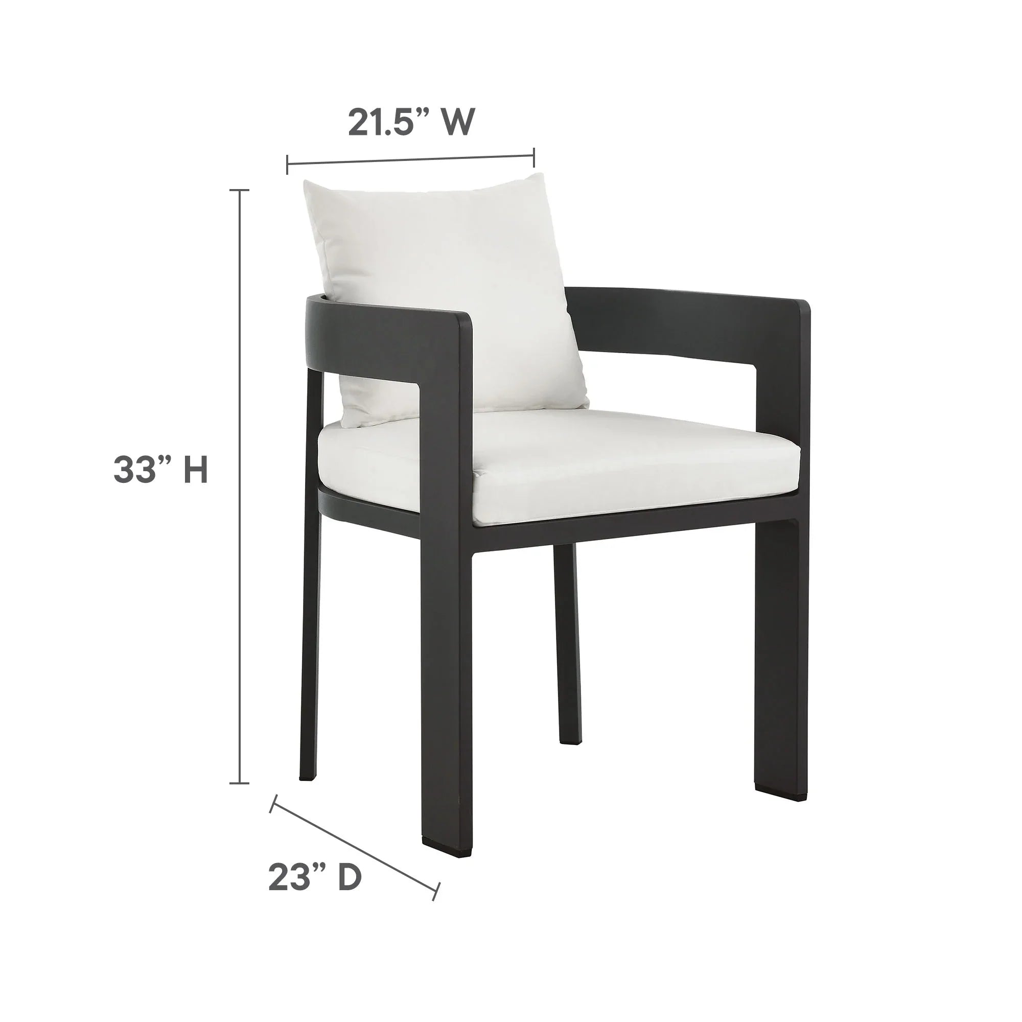 Tahoe 5-Piece Outdoor Patio Aluminum Dining Set