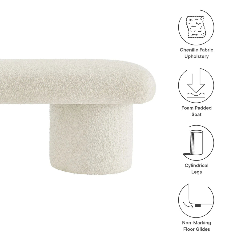 Orla Chenille Upholstered Bench