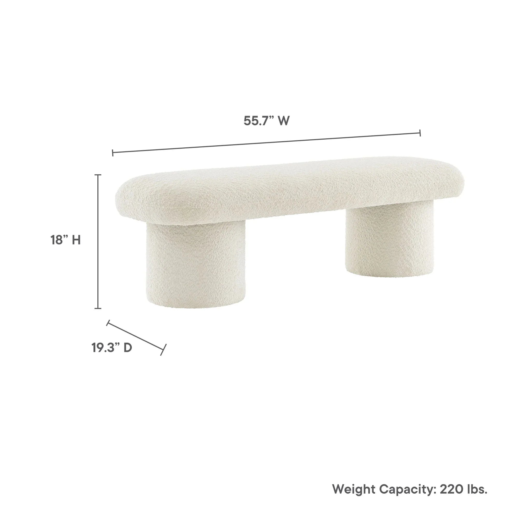Orla Chenille Upholstered Bench