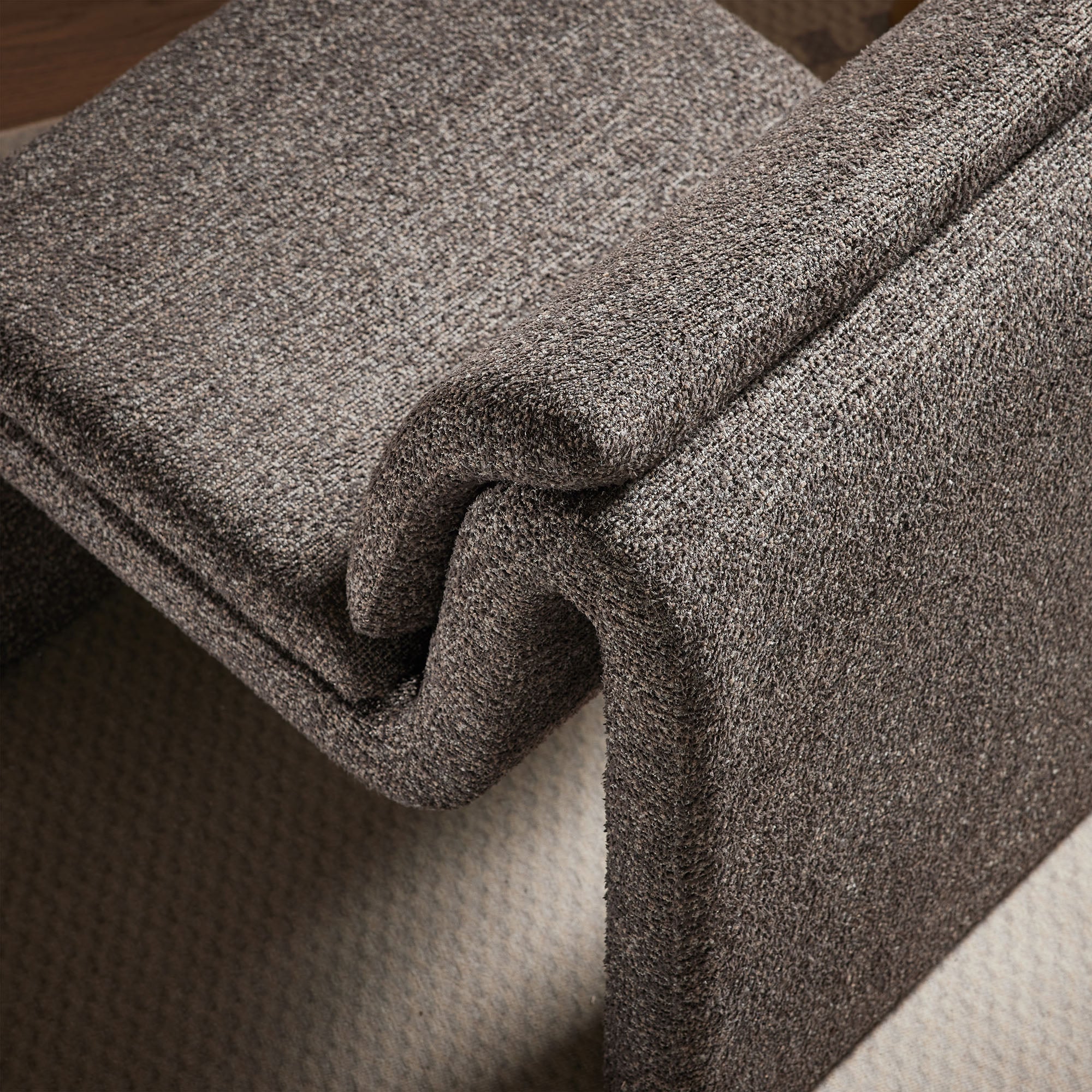 Lume Boucle Upholstered Armless Accent Chair