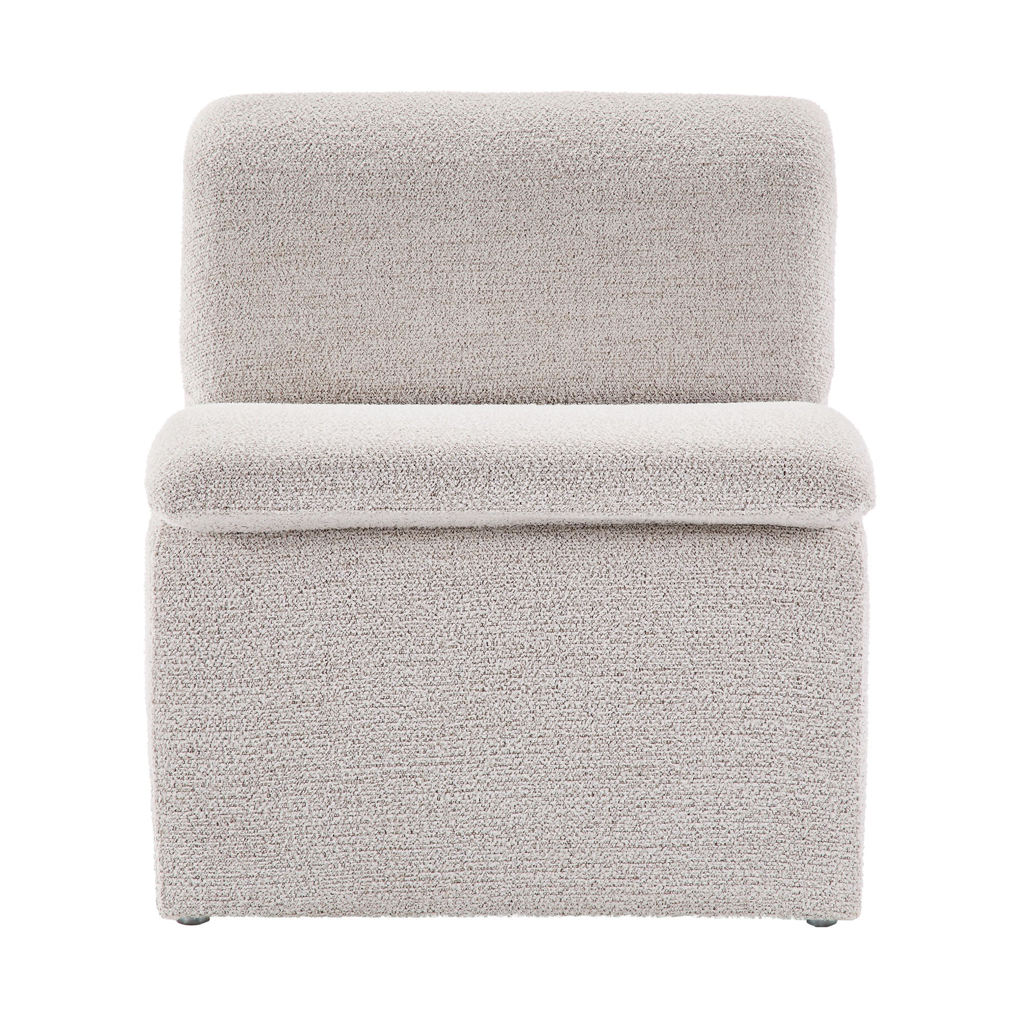 Lume Boucle Upholstered Armless Accent Chair