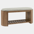 Ashby 45" Geometric Upholstered Bench