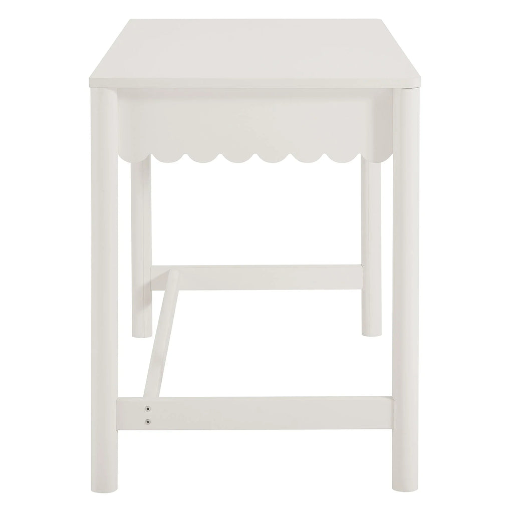 Emmeline 1-Drawer Scallop Writing Desk