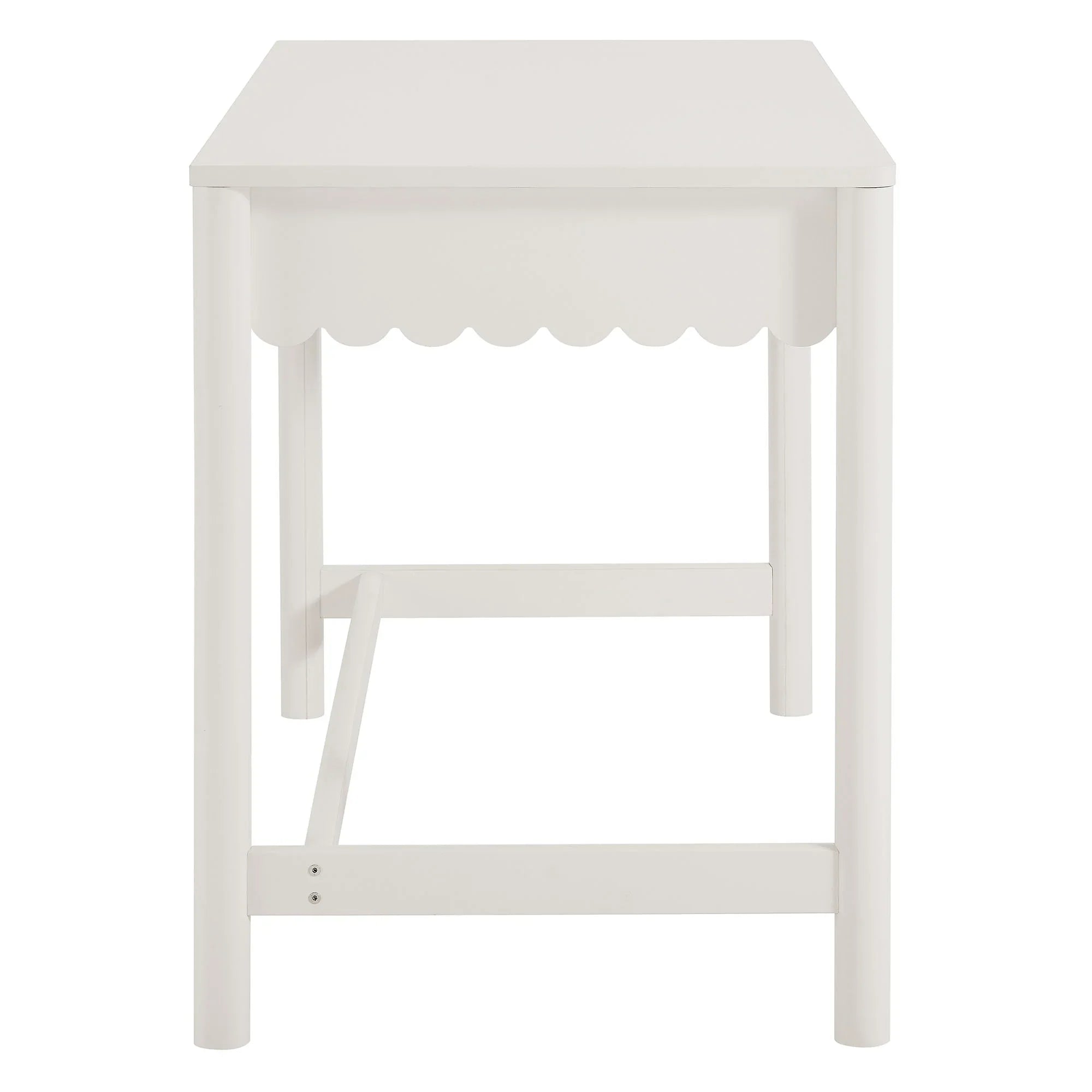 Emmeline 1-Drawer Scallop Writing Desk