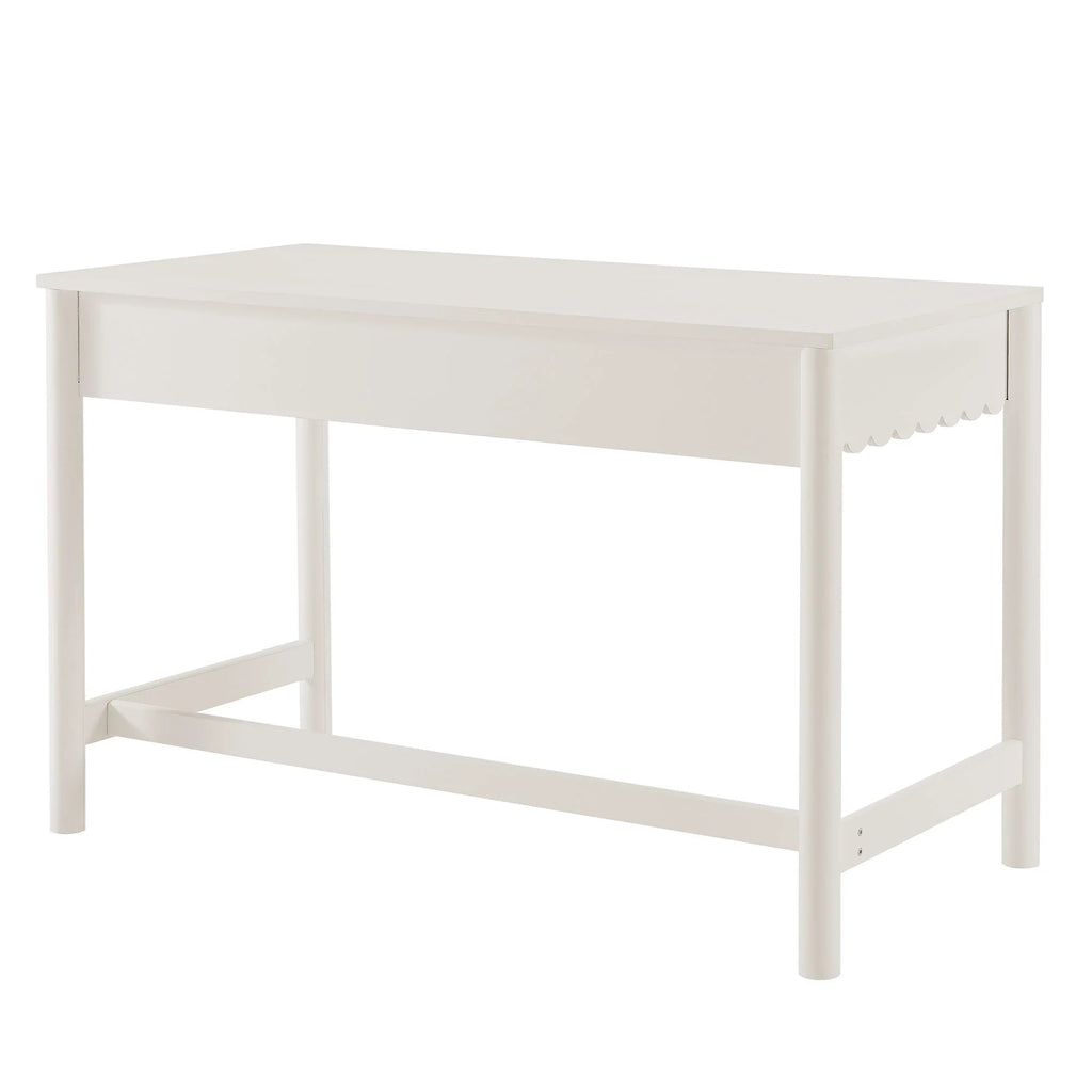 Emmeline 1-Drawer Scallop Writing Desk